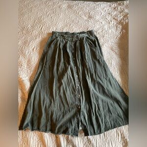 Vintage High Waisted Button-Up Skirt